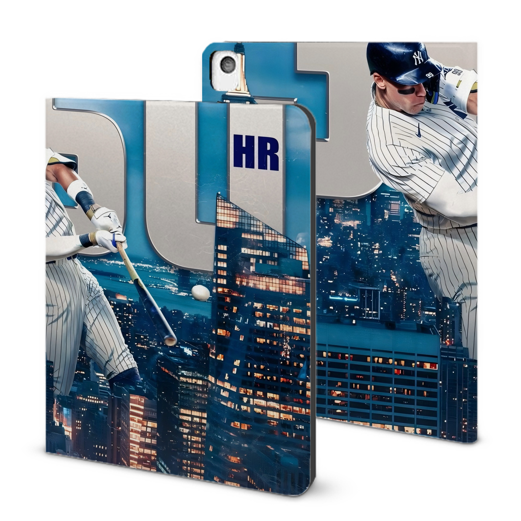Aaron Judge's 350th Career Home Runs IPad Book-Style Case With Pencil Slot – Slim PU & TPU Cover – Full Protection, Precise Fit, Water & Scratch Resistant